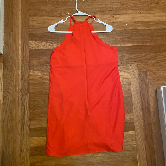 Halter coral red dress - Picture 3 of 3